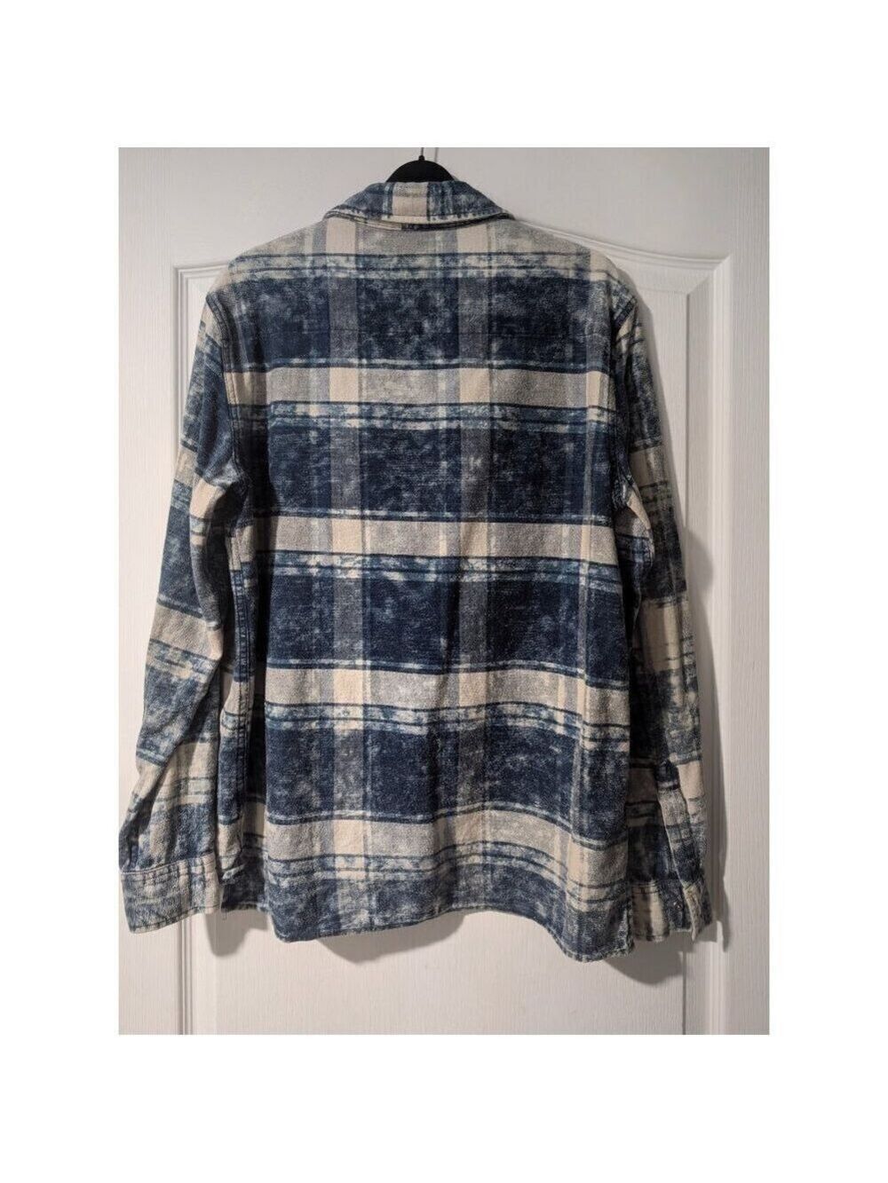 Chip Foster | Indigo Plaid Textured Button Down Shirt - Picture 5 of 14